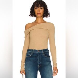 NWT Free People Addie Layering Top in Winter Wheat